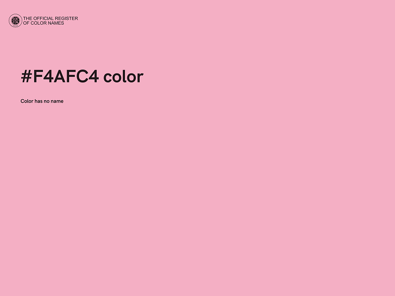 #F4AFC4 color image