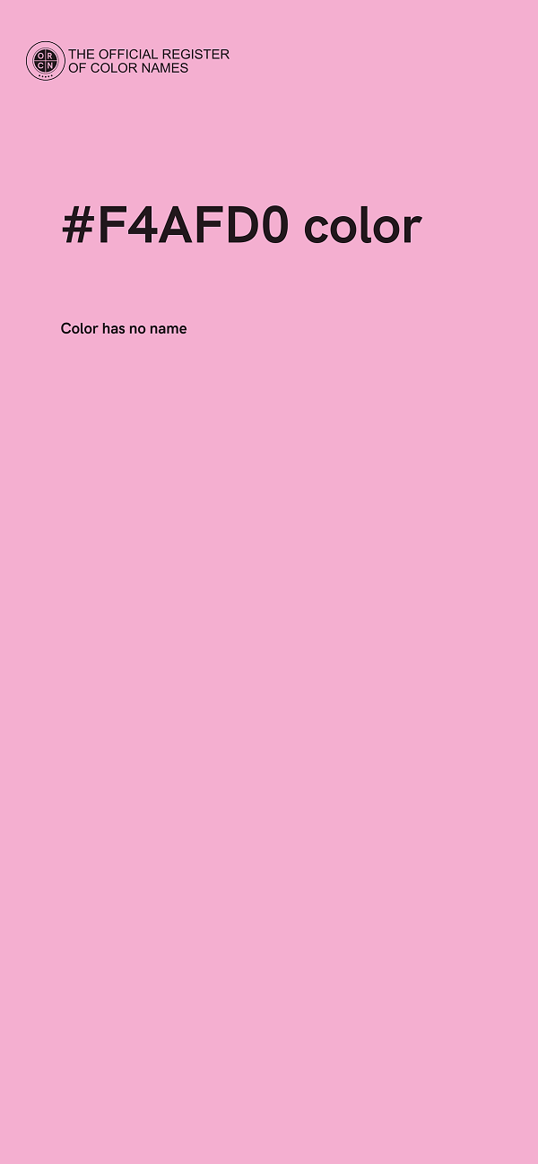 #F4AFD0 color image