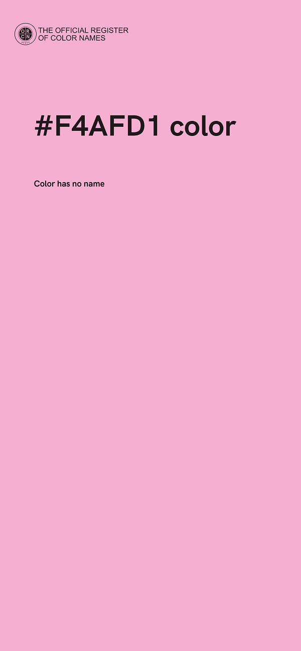 #F4AFD1 color image