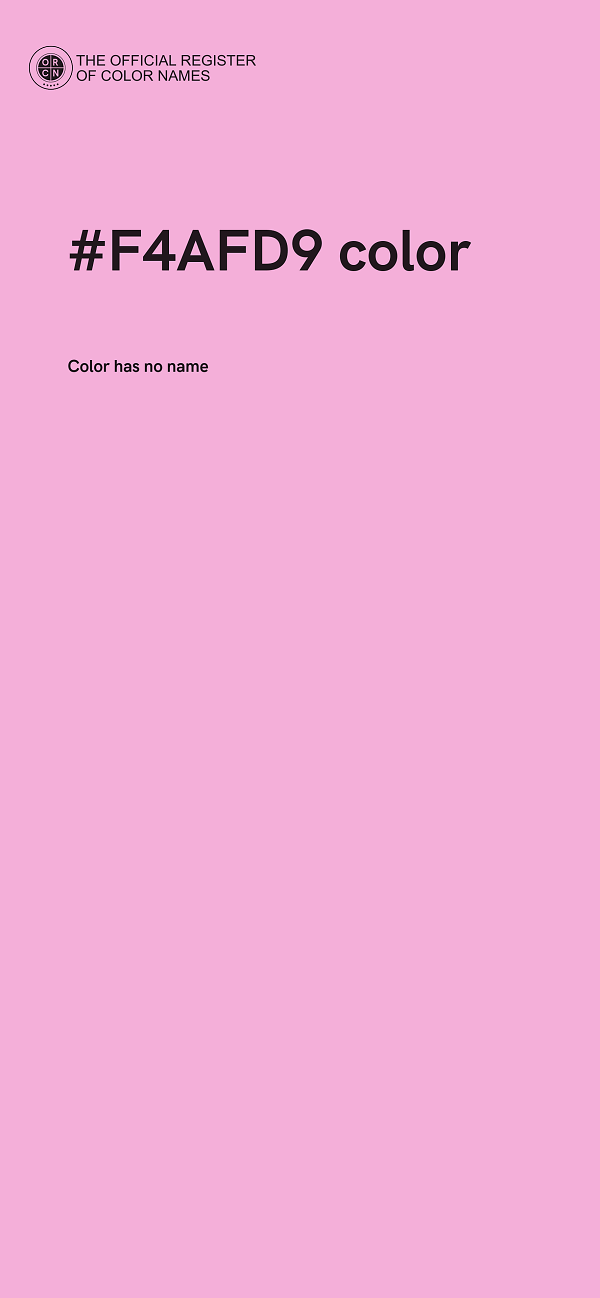 #F4AFD9 color image