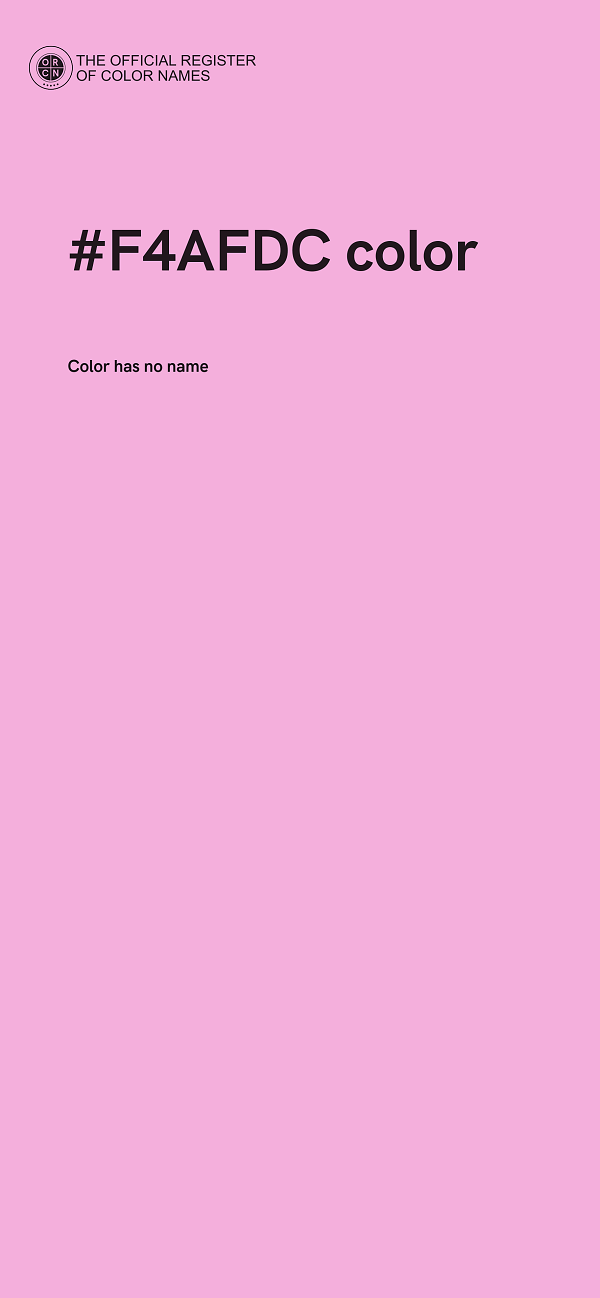 #F4AFDC color image