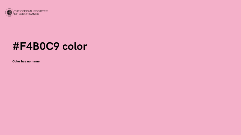#F4B0C9 color image