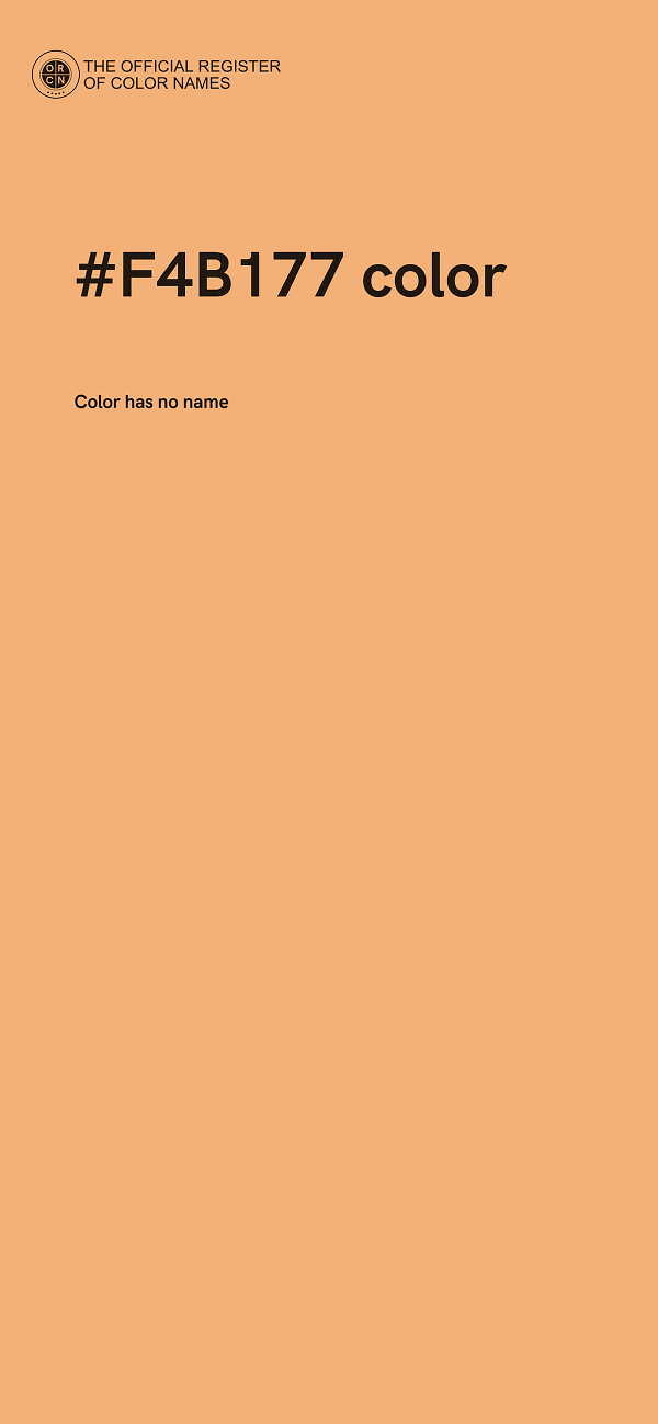 #F4B177 color image