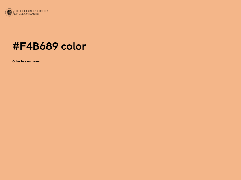 #F4B689 color image