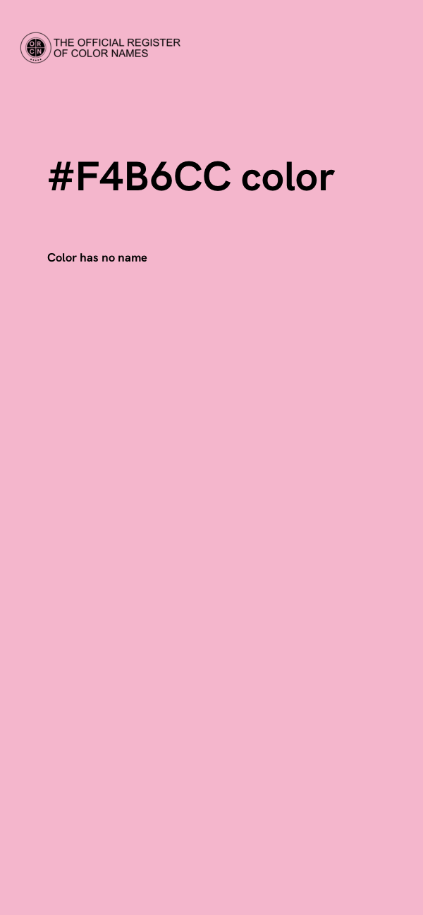 #F4B6CC color image