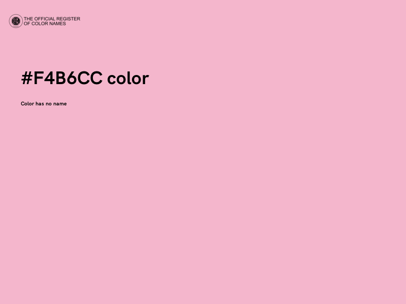 #F4B6CC color image