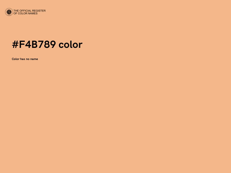 #F4B789 color image