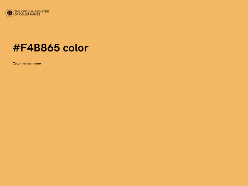 #F4B865 color image