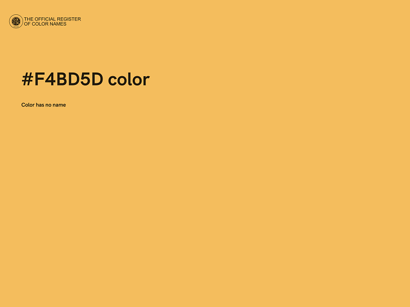 #F4BD5D color image