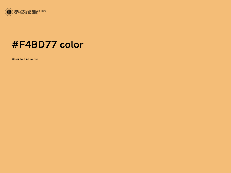 #F4BD77 color image