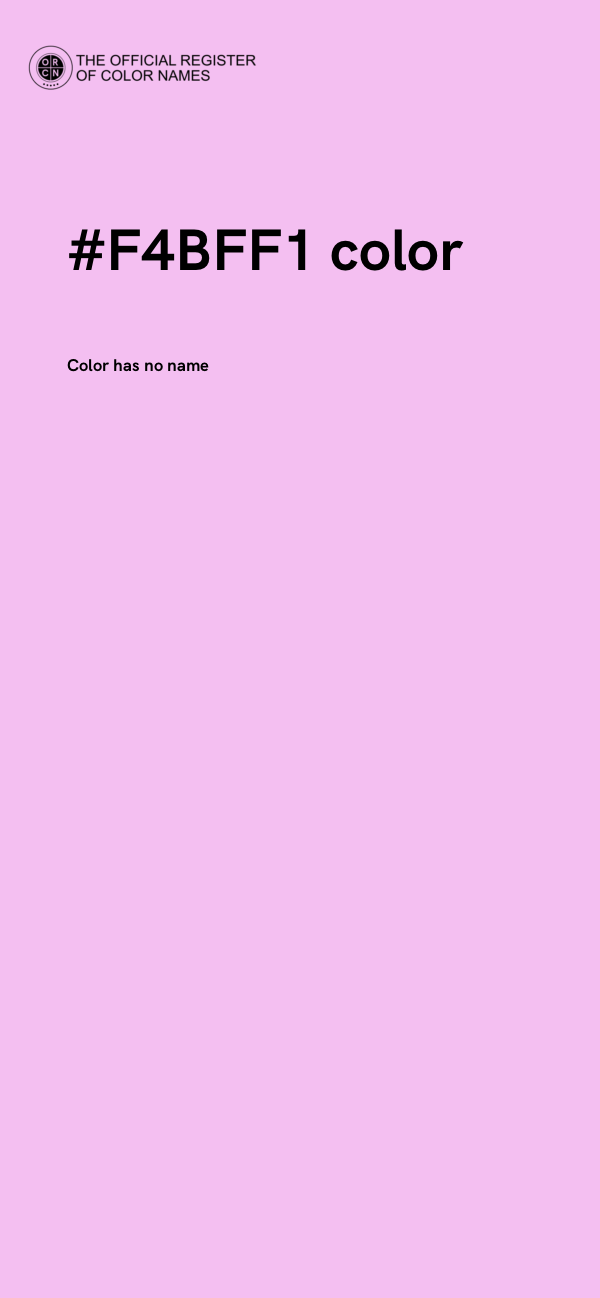 #F4BFF1 color image