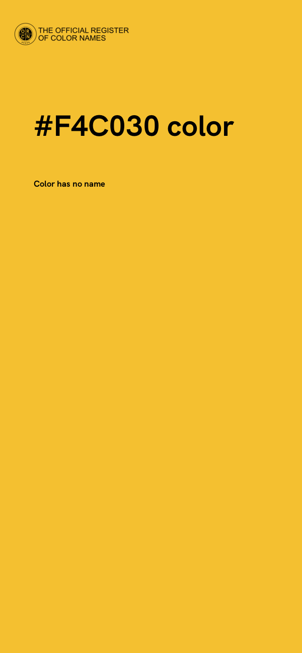 #F4C030 color image