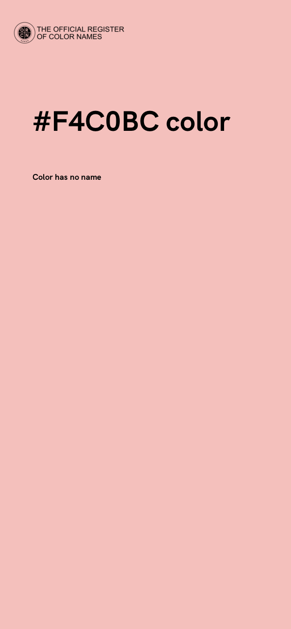 #F4C0BC color image