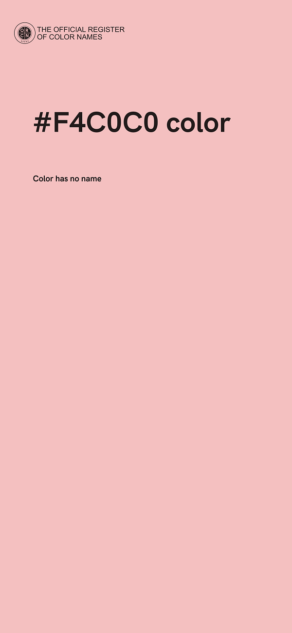 #F4C0C0 color image