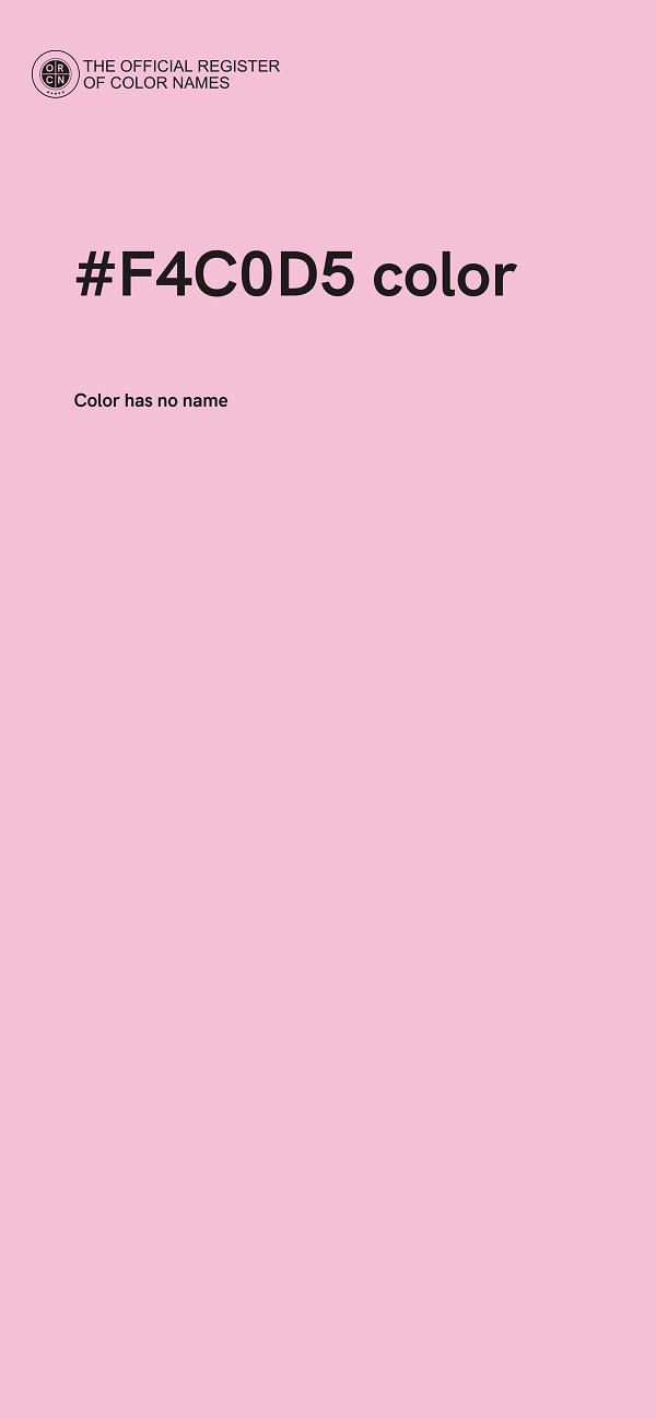 #F4C0D5 color image