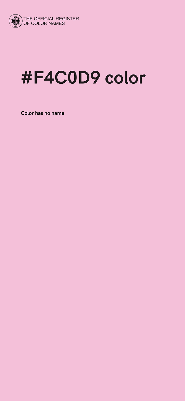 #F4C0D9 color image