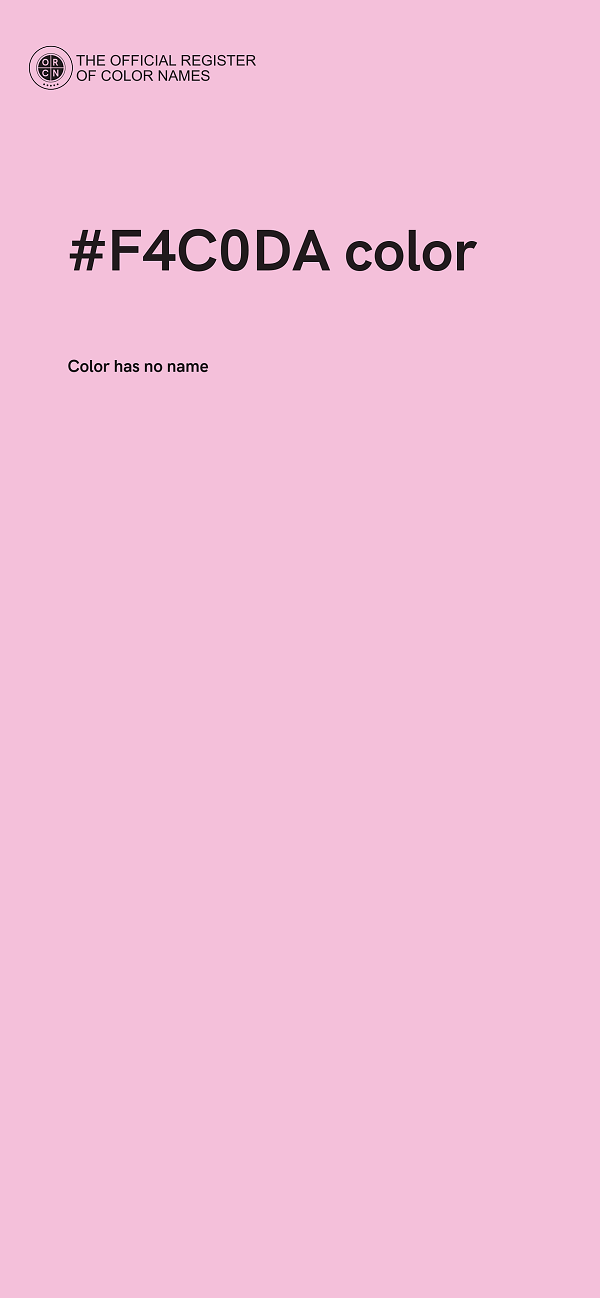 #F4C0DA color image