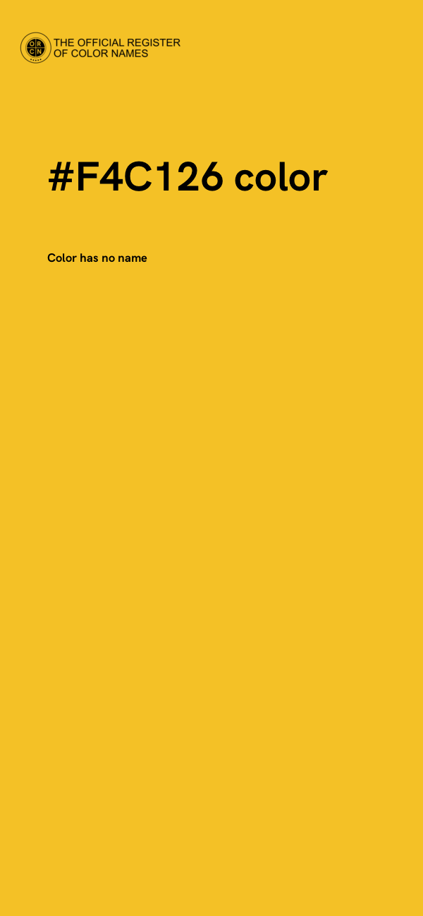 #F4C126 color image