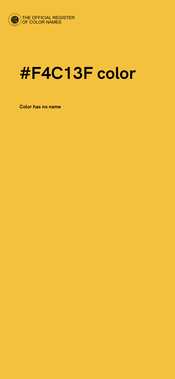 #F4C13F color image