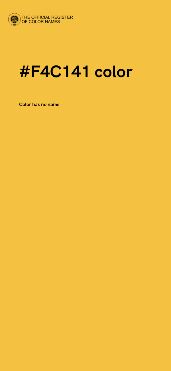 #F4C141 color image