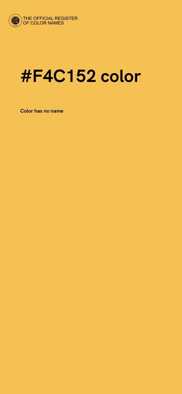 #F4C152 color image