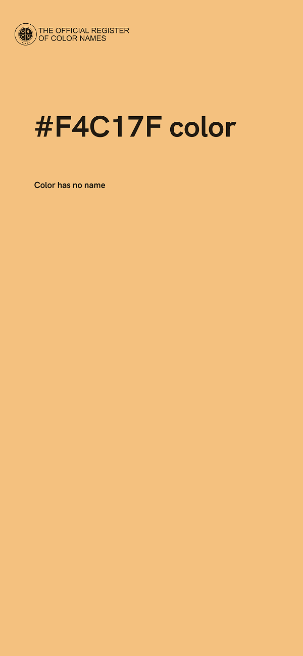 #F4C17F color image