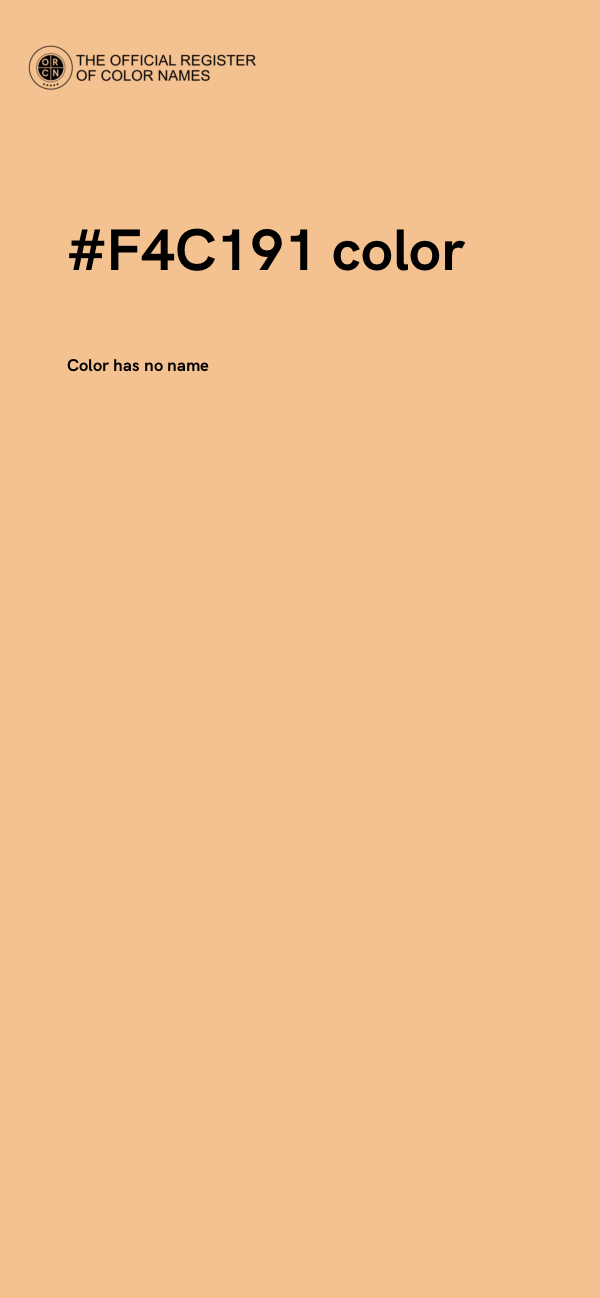 #F4C191 color image
