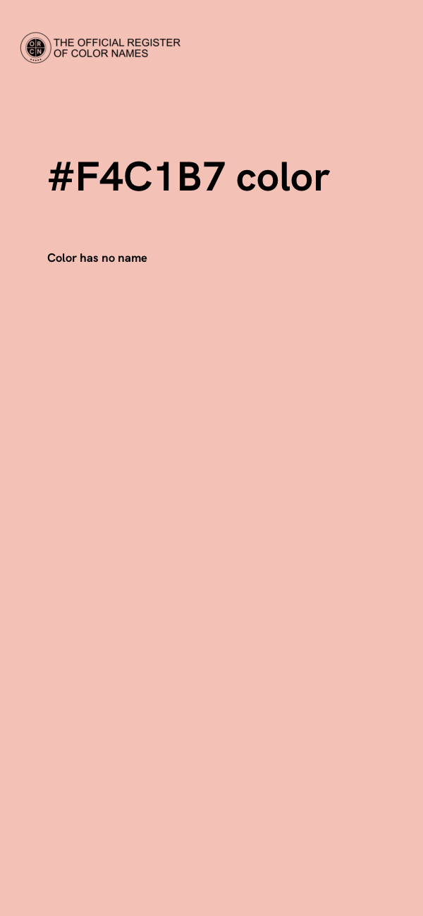 #F4C1B7 color image