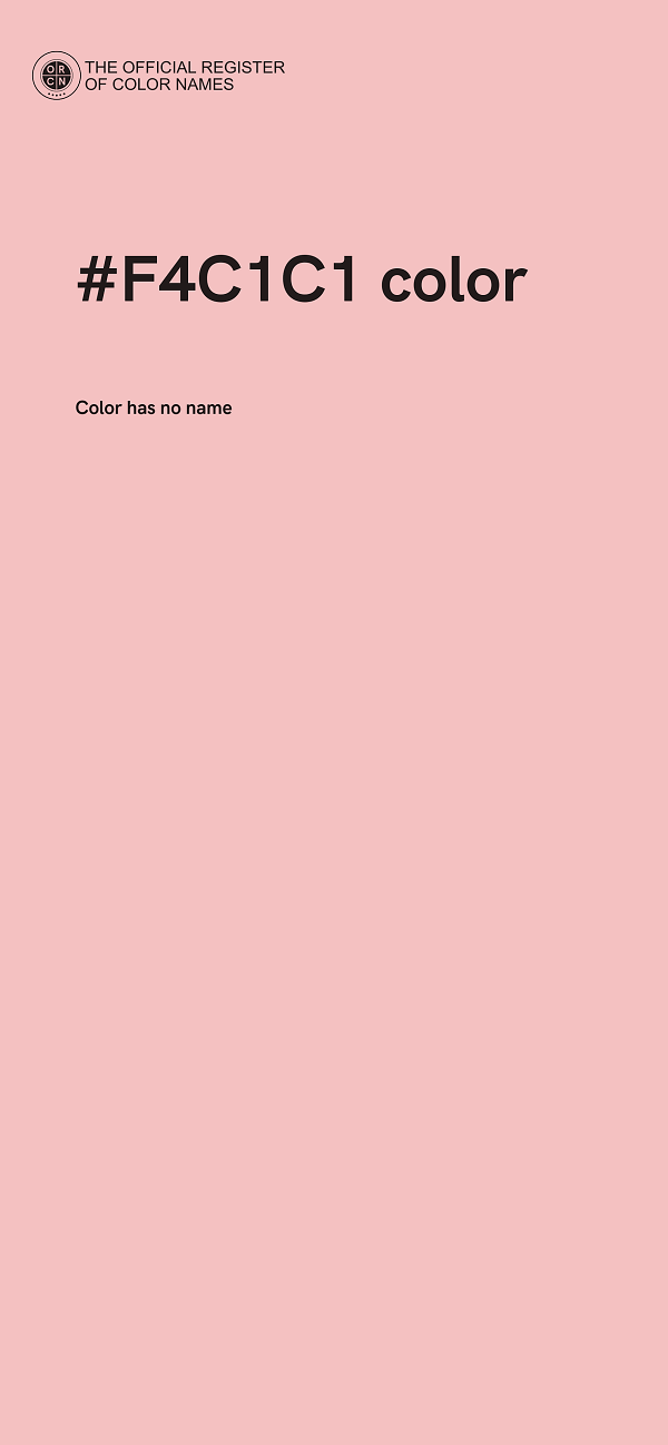 #F4C1C1 color image