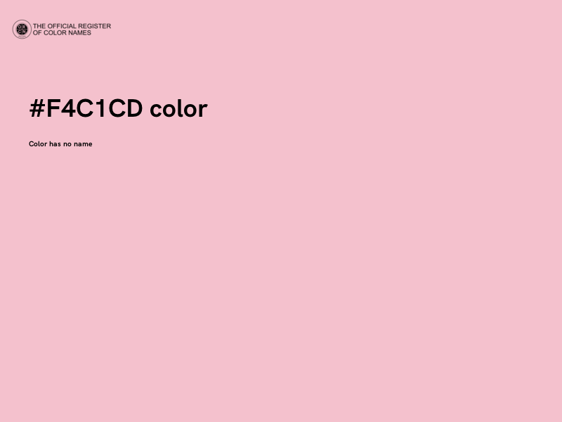 #F4C1CD color image
