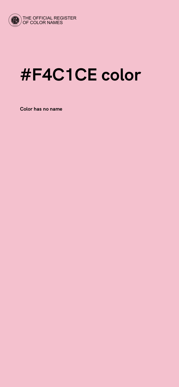#F4C1CE color image