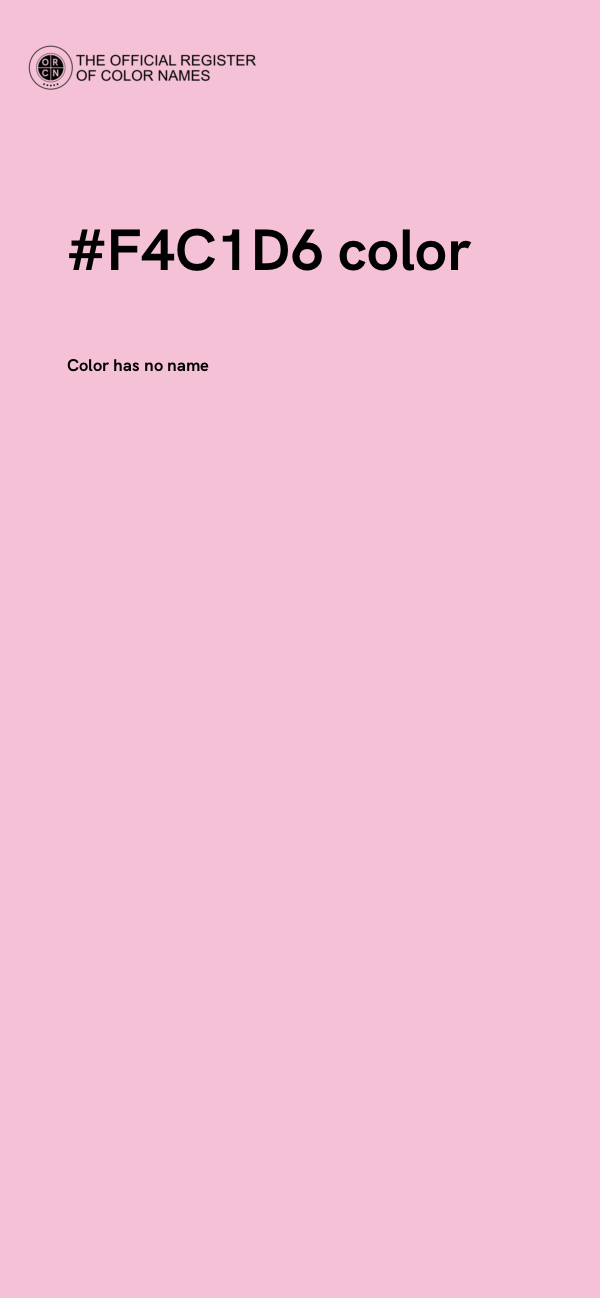 #F4C1D6 color image