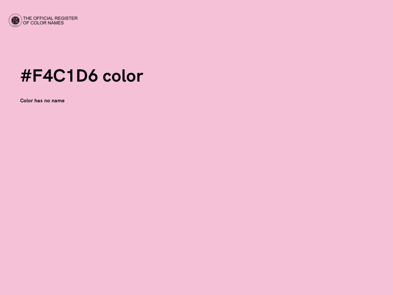 #F4C1D6 color image