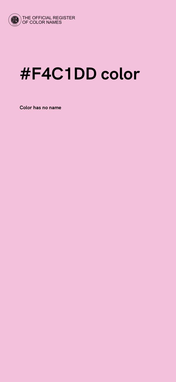 #F4C1DD color image