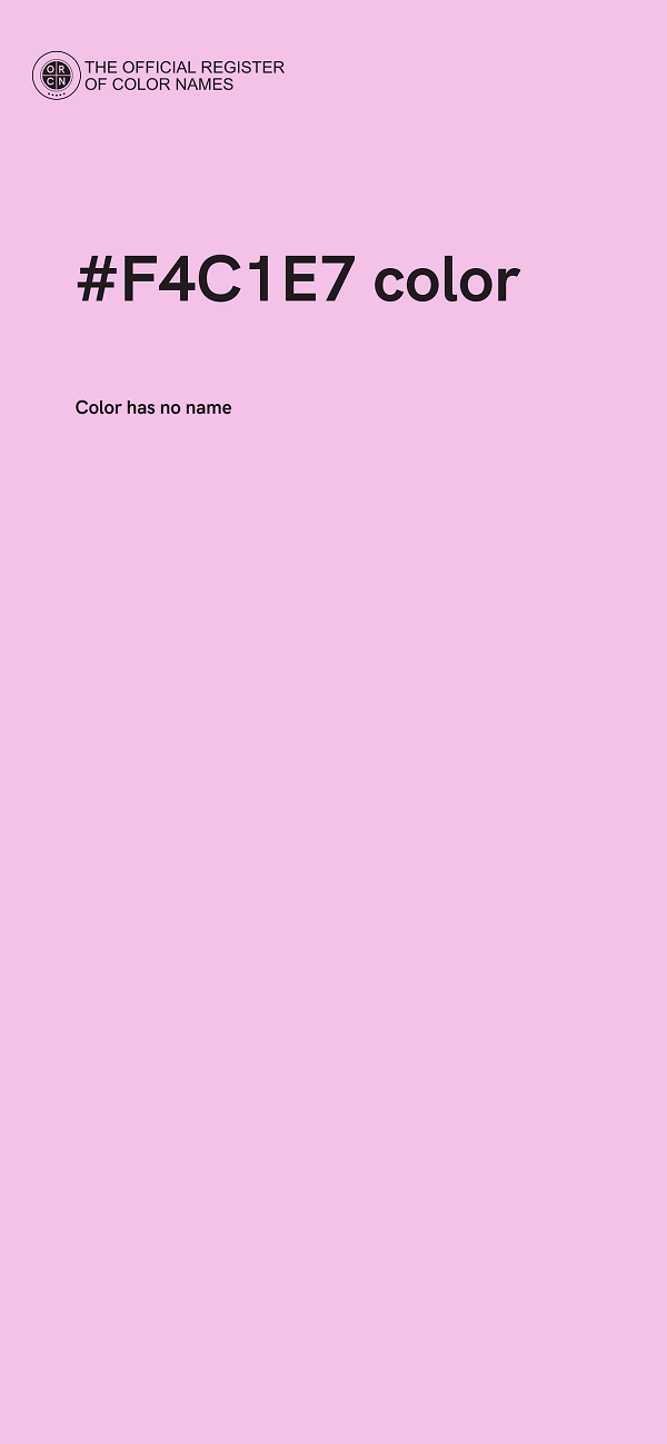#F4C1E7 color image