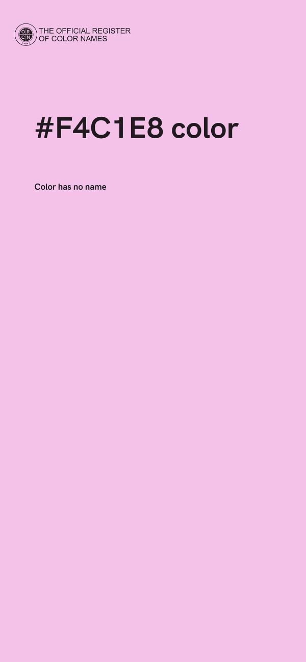 #F4C1E8 color image