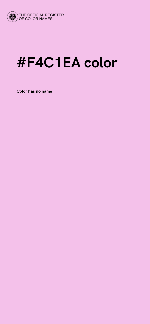 #F4C1EA color image
