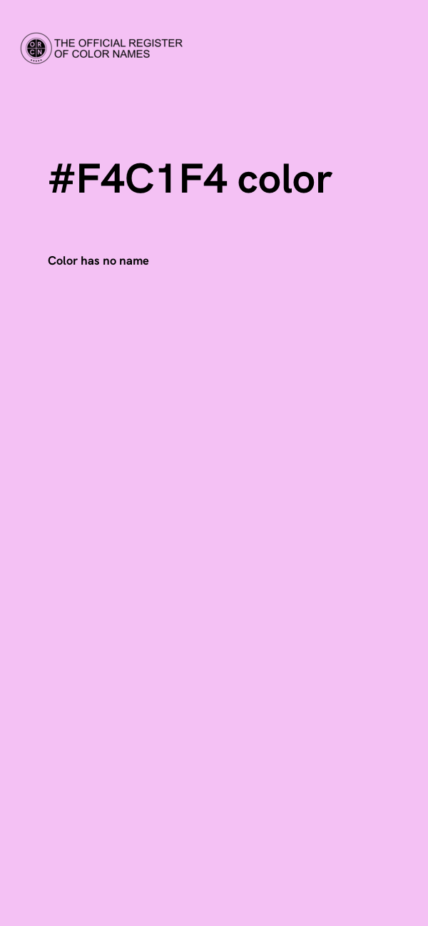 #F4C1F4 color image