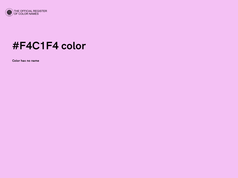 #F4C1F4 color image