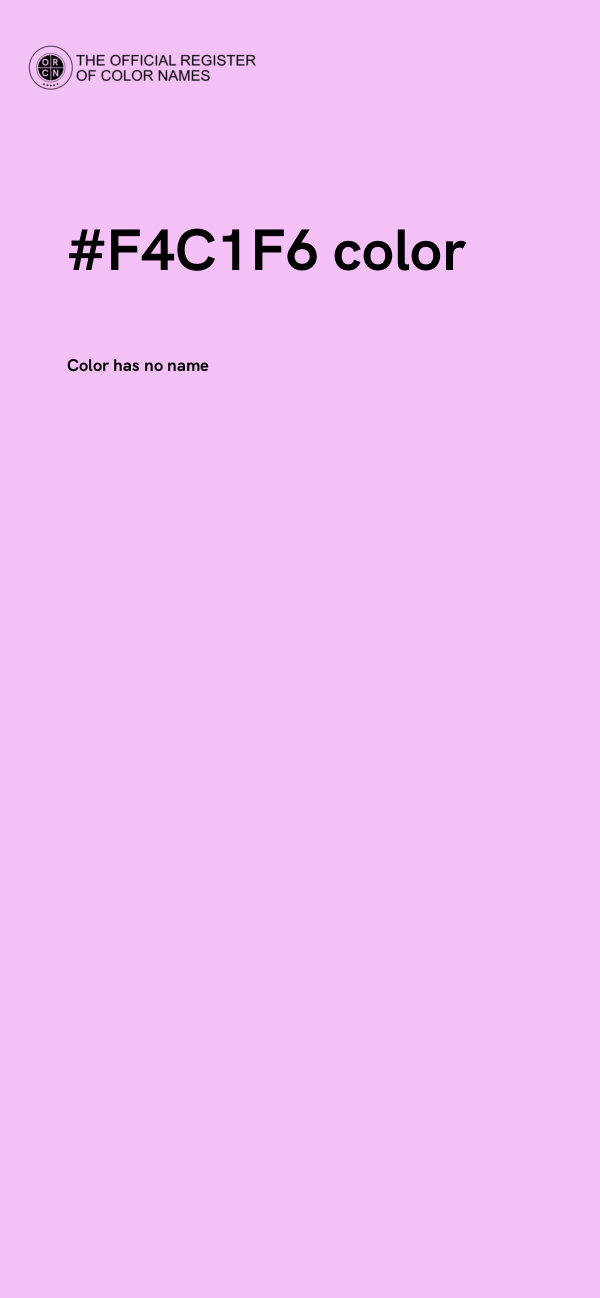 #F4C1F6 color image