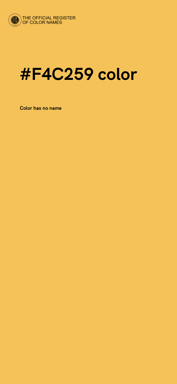 #F4C259 color image