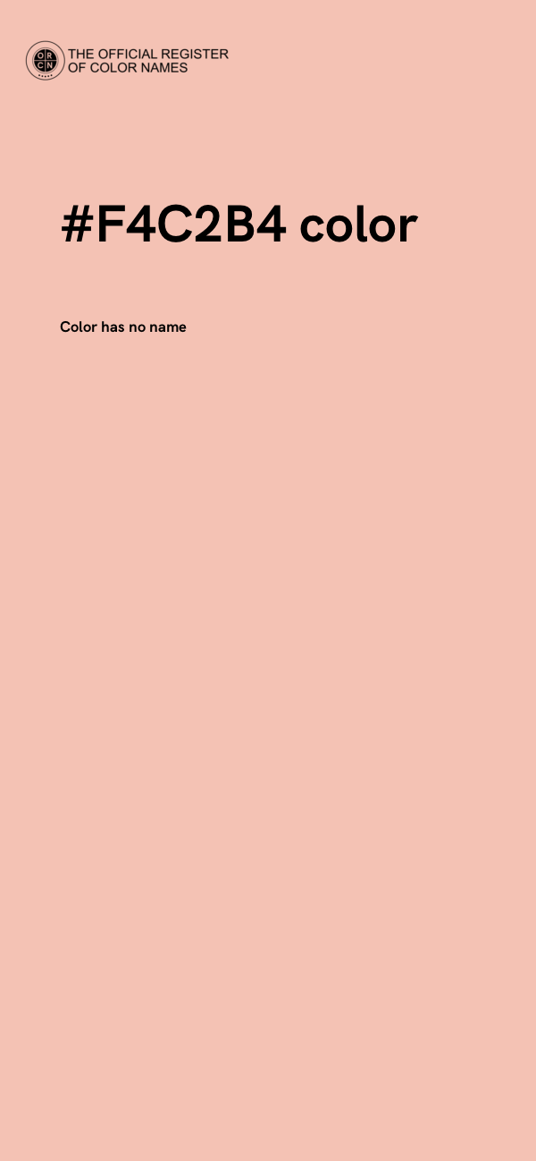 #F4C2B4 color image