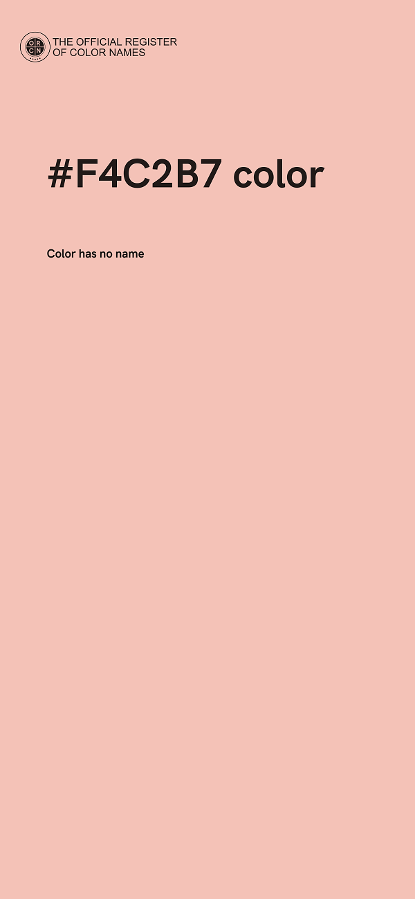 #F4C2B7 color image