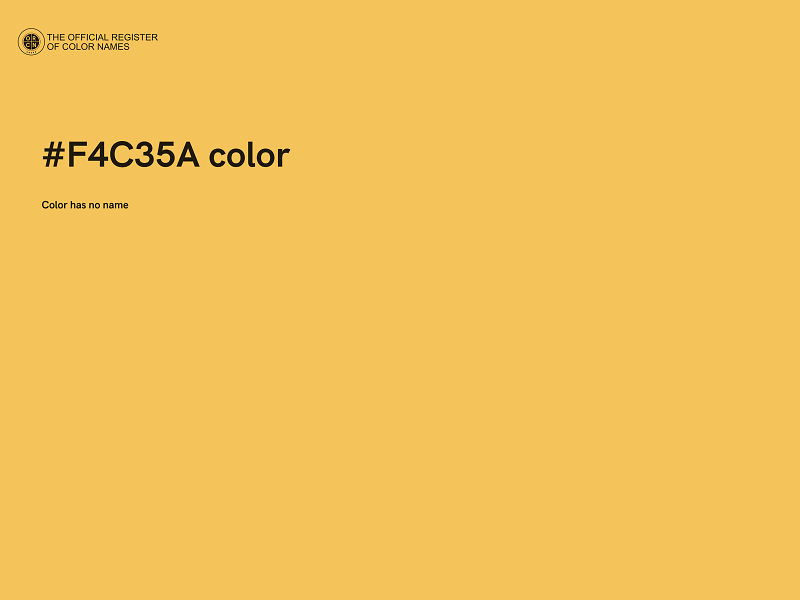 #F4C35A color image