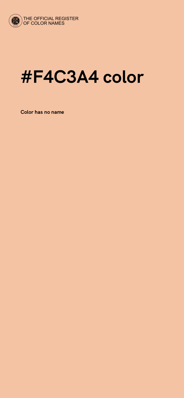 #F4C3A4 color image