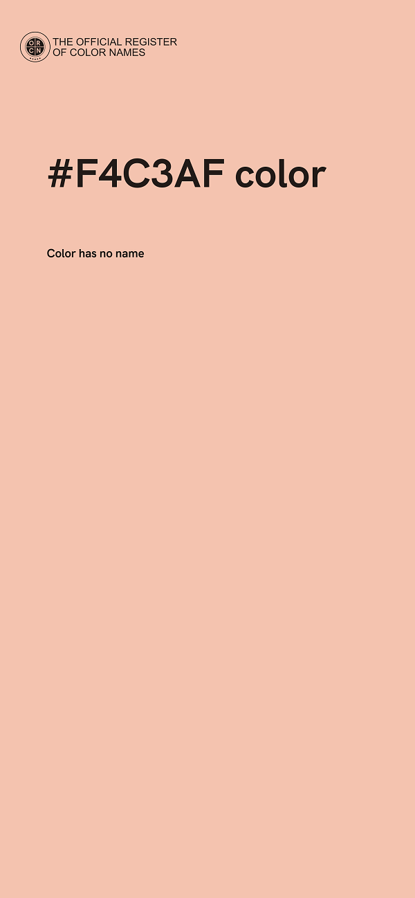 #F4C3AF color image