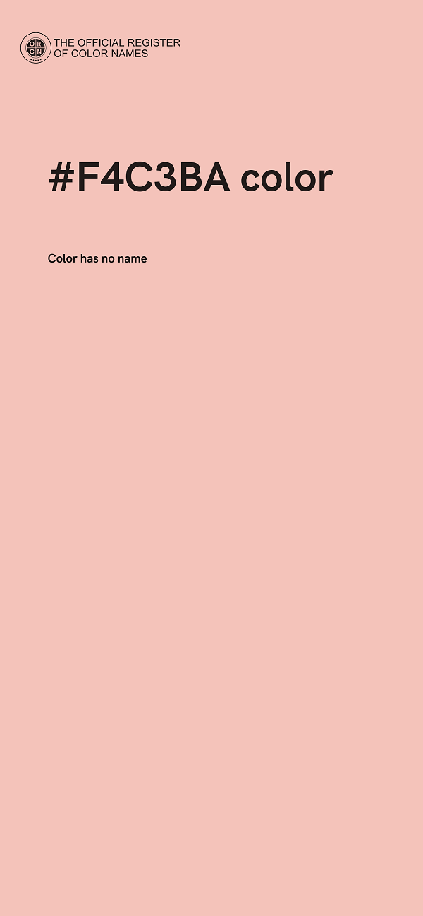 #F4C3BA color image
