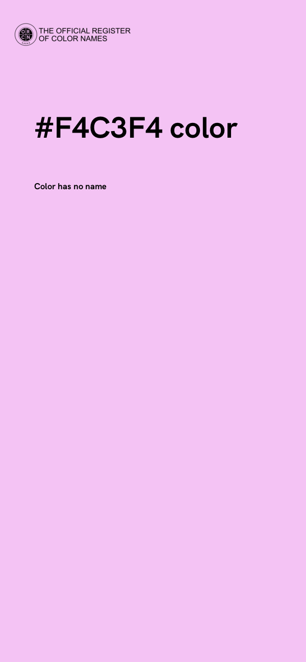 #F4C3F4 color image