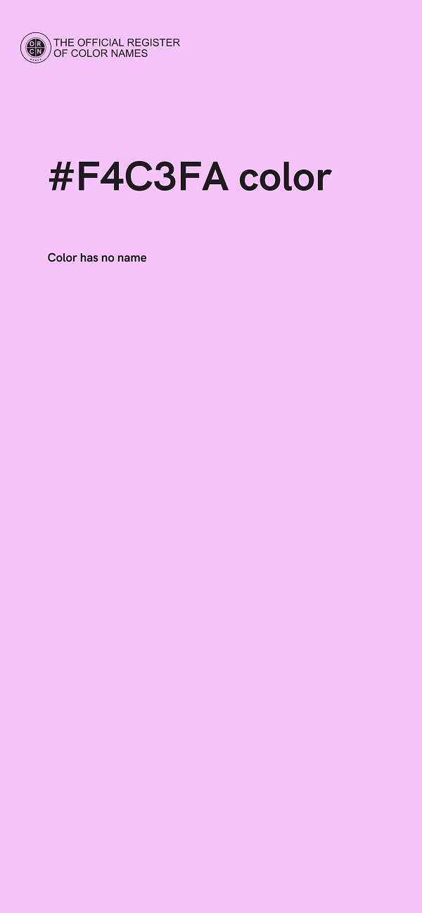 #F4C3FA color image