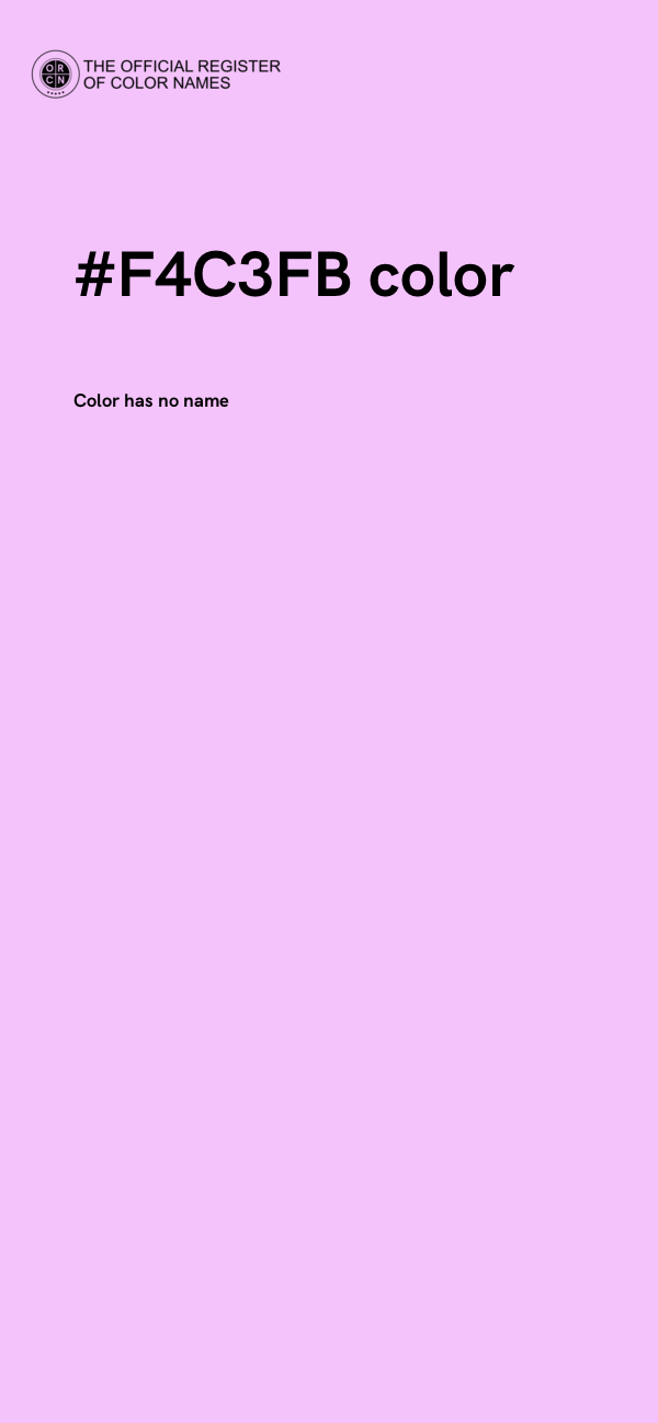 #F4C3FB color image